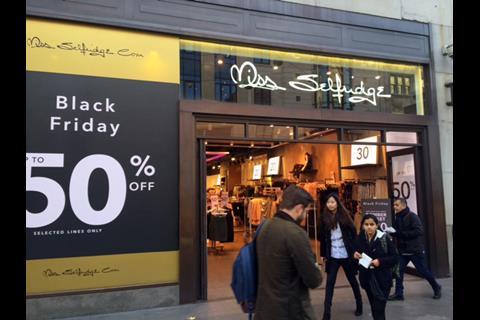 Miss Selfridge, Black Friday